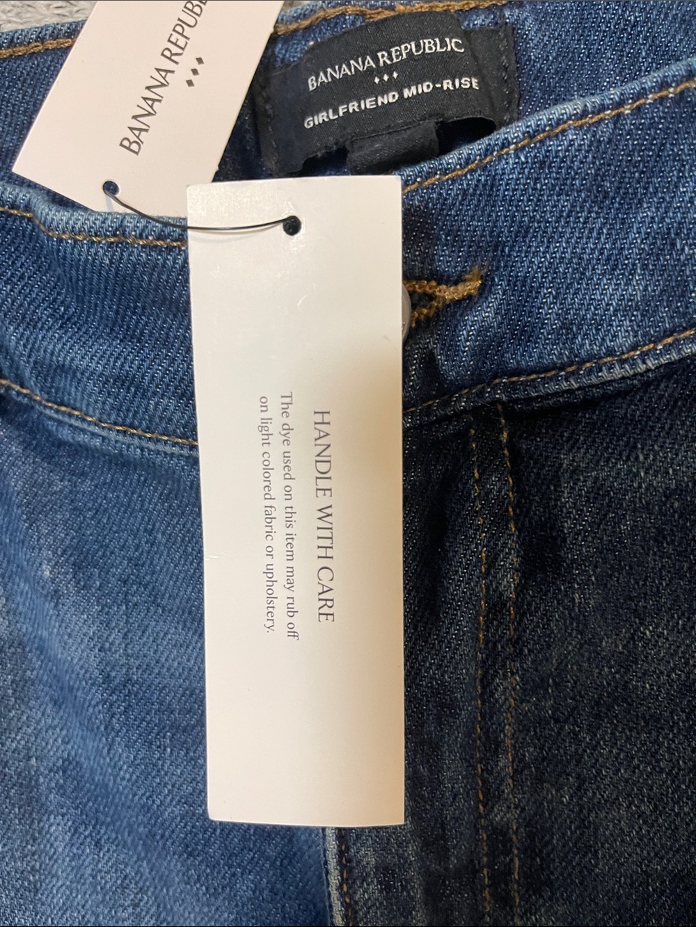 Banana Republic Girlfriend mid-rise Jeans Women 31/12 Blue Denim - Picture 5 of 11